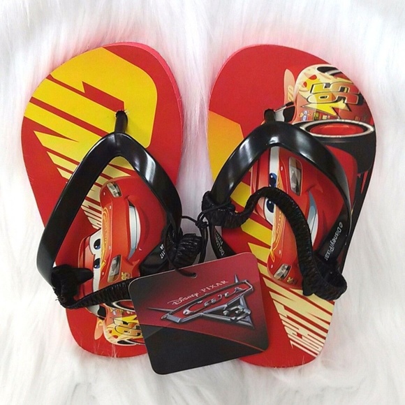 Disney Cars 3 Flip Flop Sz 5/6 Sandal Baby Shoes
